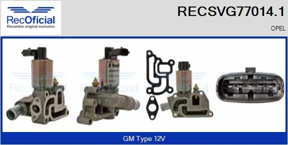Vanne EGR RECOFICIAL RECSVG77014.1
