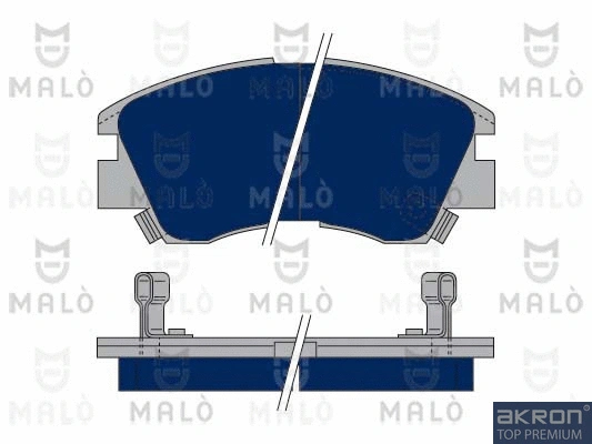 Kit de plaquettes de frein, frein à disque AKRON-MALÒ 1050009