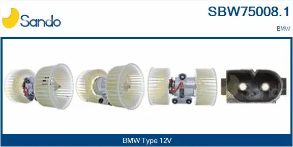 Pulseur d'air habitacle SANDO SBW75008.1