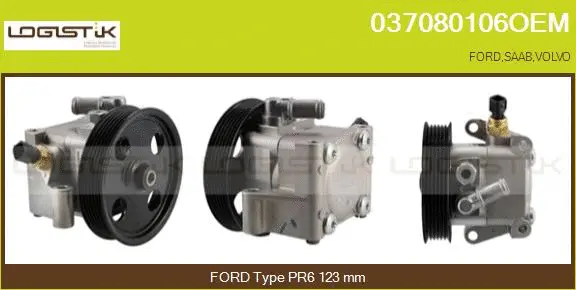 Pompe hydraulique, direction LGK 037080106OEM