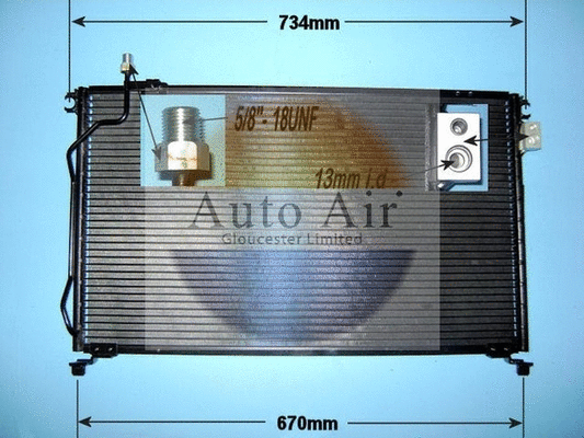 Condenseur, climatisation AUTO AIR GLOUCESTER 16-1237