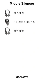 Silencieux central FA1 MD000570
