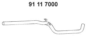 Tuyau d'échappement EBERSPÄCHER 91 11 7000