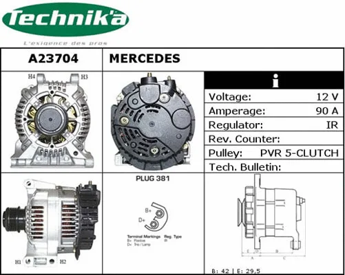 Alternateur Technika A23704