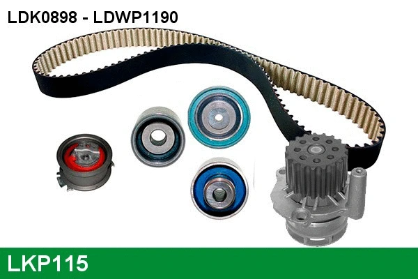 Pompe à eau + kit de courroie crantée LUCAS LKP115