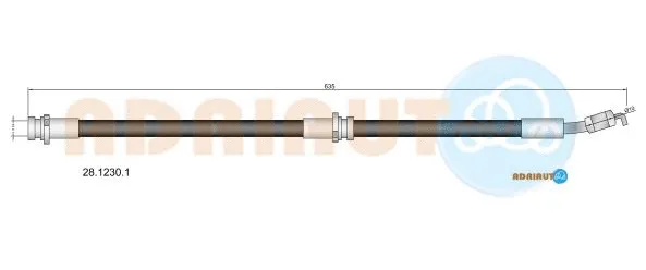 Flexible de frein ADRIAUTO 28.1230.1