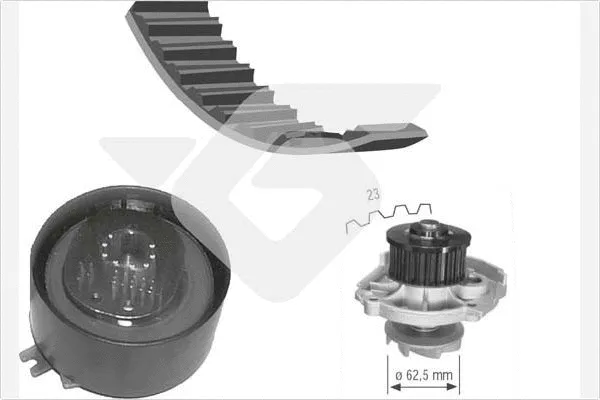 Pompe à eau + kit de courroie crantée HUTCHINSON KH 139WP46