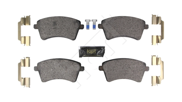 Kit de plaquettes de frein, frein à disque HART 261 851