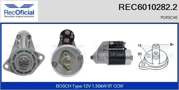 Démarreur RECOFICIAL REC6010282.2