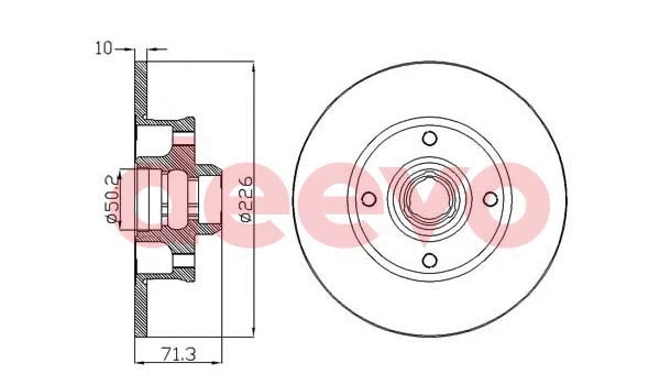 Disque de frein DEEVO BD10980