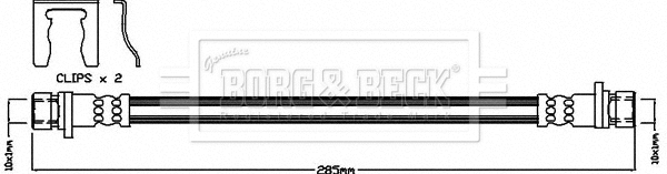 Flexible de frein BORG & BECK BBH8338