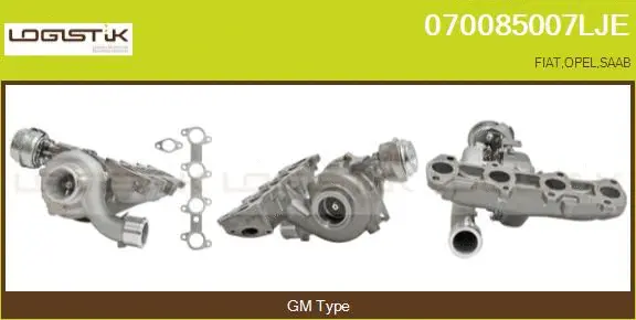 Turbocompresseur, suralimentation LGK 070085007LJE