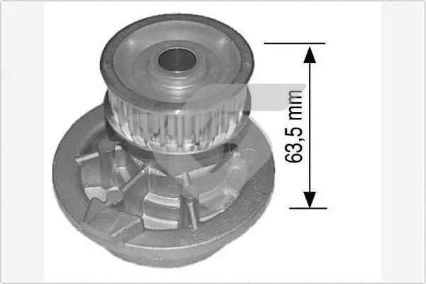 Pompe à eau, refroidissement du moteur HUTCHINSON WP21