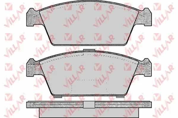 Kit de plaquettes de frein, frein à disque VILLAR 626.0213