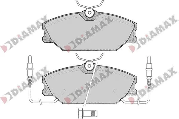 Kit de plaquettes de frein, frein à disque DIAMAX N09792