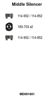 Silencieux central FA1 MD001601
