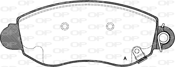 Kit de plaquettes de frein, frein à disque OPEN PARTS BPA0772.02