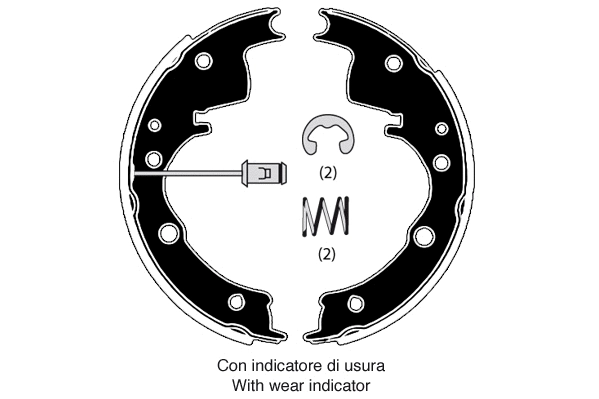 Jeu de mâchoires de frein RAICAM RA26060