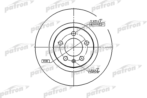 Disque de frein PATRON PBD4027
