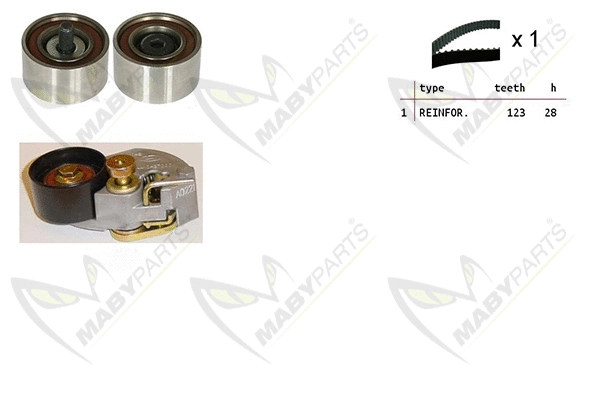 Kit de courroie crantée MABYPARTS OBK010140