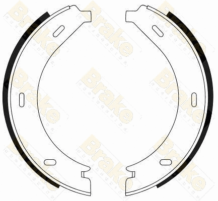Jeu de mâchoires de frein, frein de stationnement Brake ENGINEERING SH2489