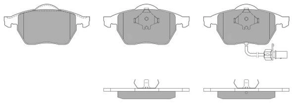 Kit de plaquettes de frein, frein à disque FREMAX FBP-0868