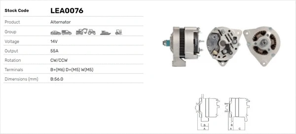Alternateur LUSA LEA0076