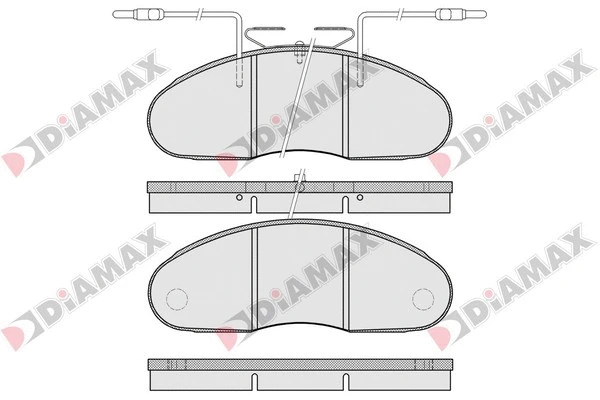 Kit de plaquettes de frein, frein à disque DIAMAX N09216