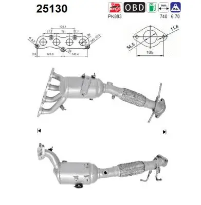 Catalyseur AS 25130