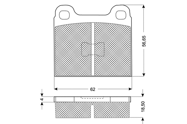 Kit de plaquettes de frein, frein à disque PROCODIS FRANCE PF10161