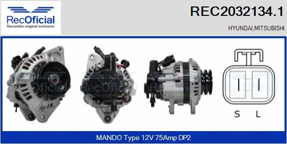 Alternateur RECOFICIAL REC2032134.1