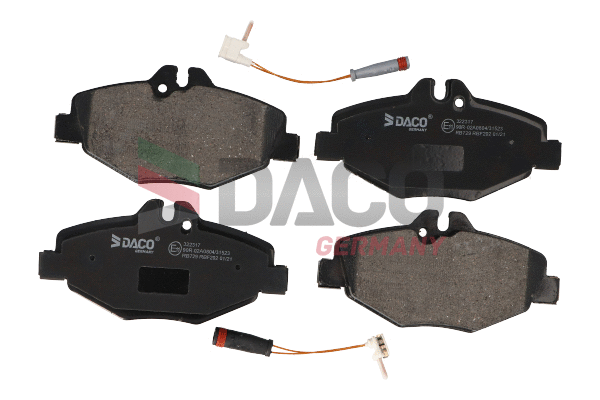 Kit de plaquettes de frein, frein à disque DACO Germany 322317