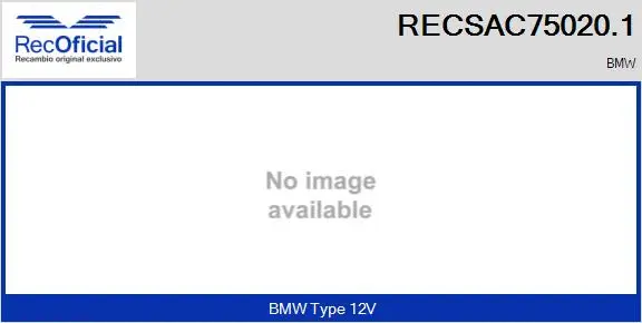 Compresseur, climatisation RECOFICIAL RECSAC75020.1