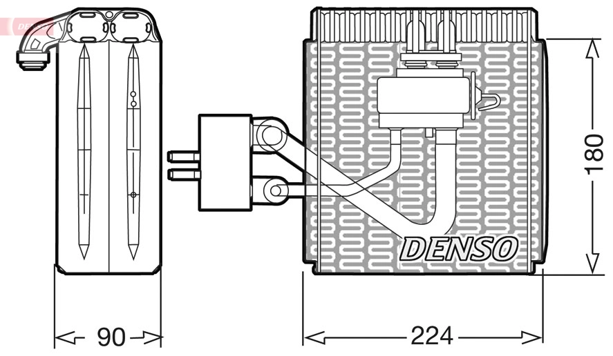 Évaporateur climatisation DENSO DEV09002