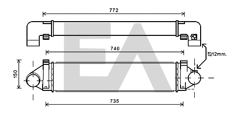 Refroidisseur d'air de suralimentation EACLIMA 36A22021
