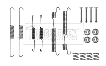 Kit d'accessoires, mâchoire de frein BORG & BECK BBK6242