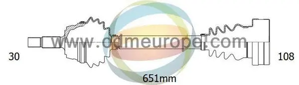 Arbre de transmission 4X4 ESTANFI EST-18-343030