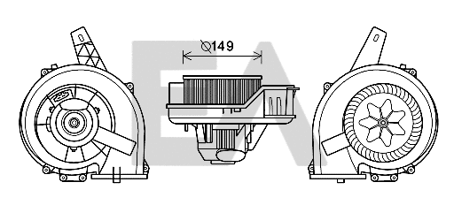 Moteur électrique, pulseur d'air habitacle EACLIMA 42A67001
