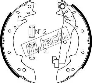 Jeu de mâchoires de frein fri.tech. 1127.269