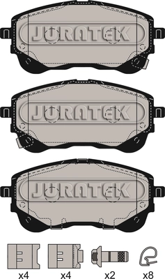 Kit de plaquettes de frein, frein à disque JURATEK JCP4035