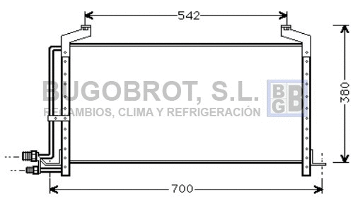 Condenseur, climatisation BUGOBROT 62-SB5031