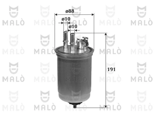Filtre à carburant AKRON-MALÒ 1520110