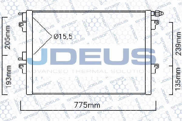 Condenseur, climatisation JDEUS 723M69