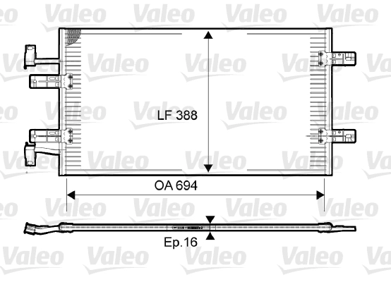 Condenseur, climatisation VALEO 814171