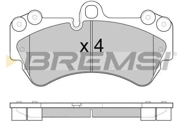 Kit de plaquettes de frein, frein à disque BREMSI BP3098