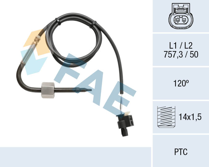 Capteur, température des gaz FAE 68050