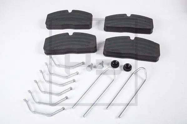 Kit de plaquettes de frein, frein à disque PE Automotive 086.347-00A