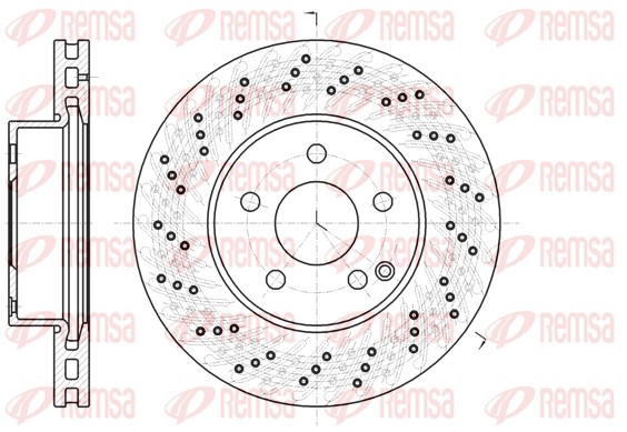 Disque de frein REMSA 61068.10