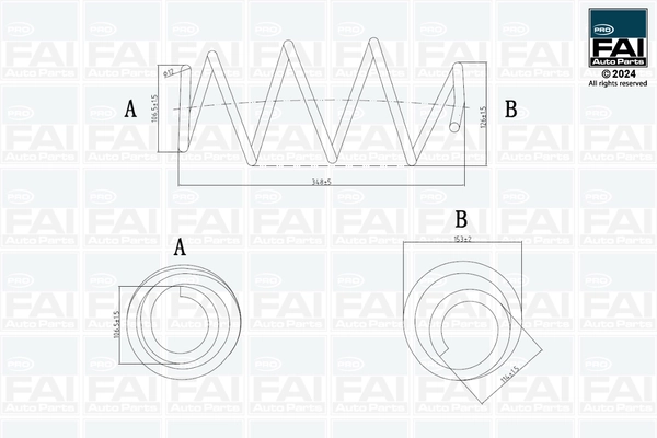 Ressort de suspension FAI AutoParts FPCS152