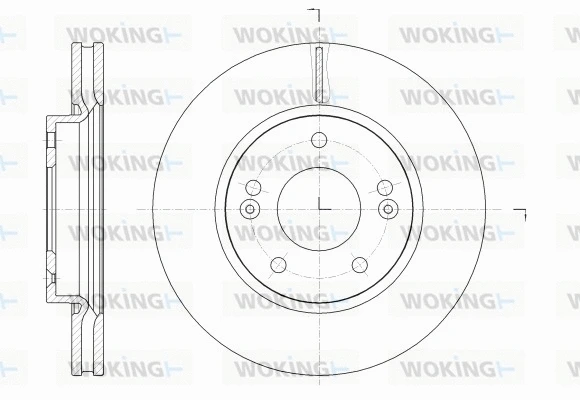 Disque de frein WOKING D62523.10